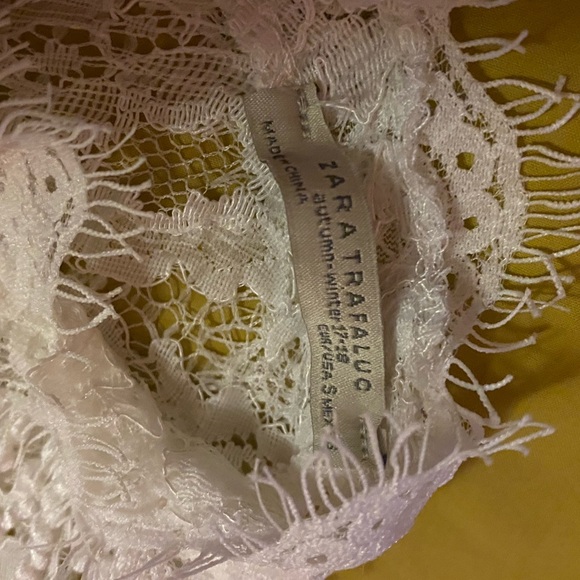 Zara white lace crop top - Picture 7 of 7